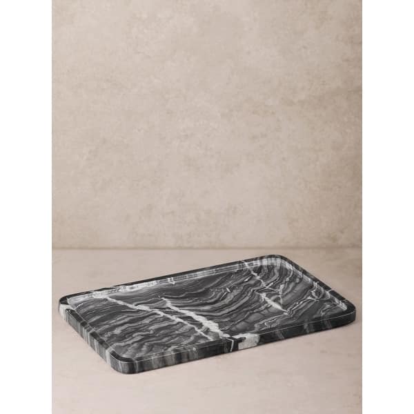 Frontier Black Marble Tray - Large