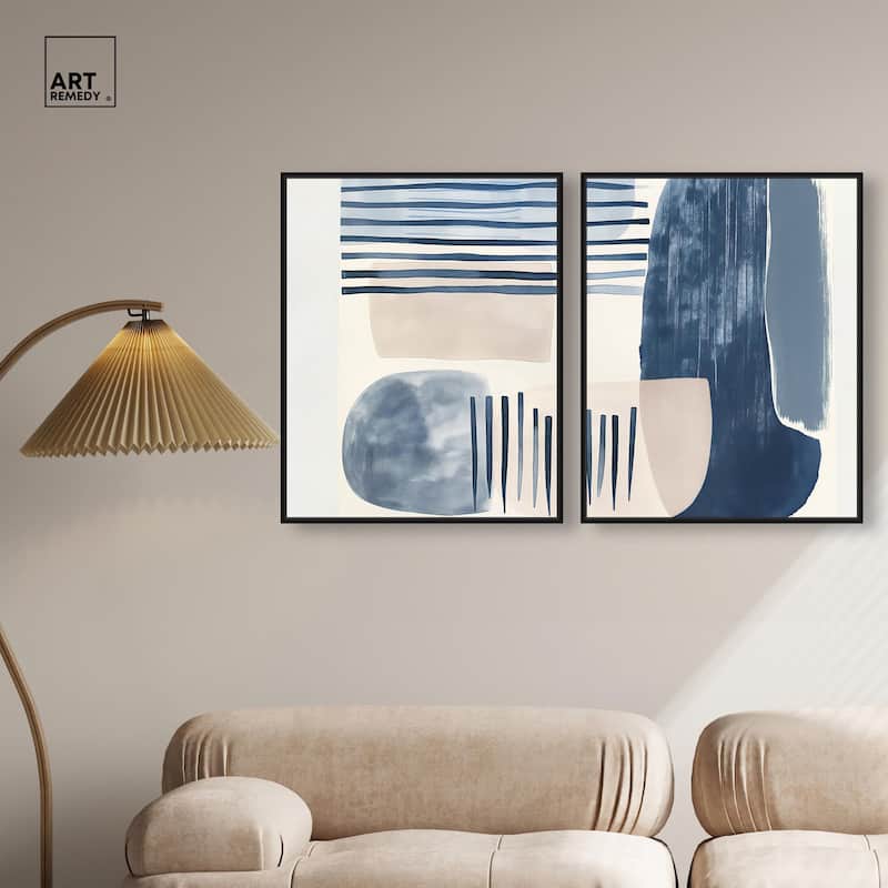 Fluid Inertia II Canvas Set of 2 by Art Remedy