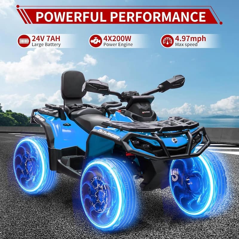 24V Electric Toy Ride On Car for Kids Best Gift, Blue