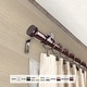 preview thumbnail 3 of 5, InStyleDesign Pita 1 inch Diameter Adjustable Curtain Rod 120 to 170 inches - bronze