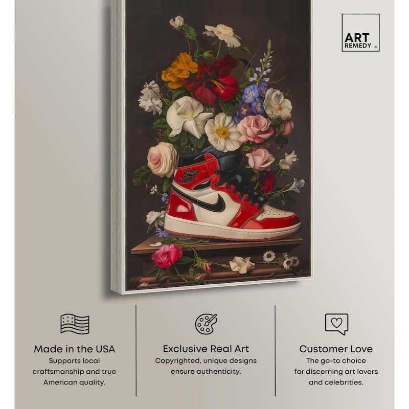 Sneaker Bouquet II Canvas by Art Remedy