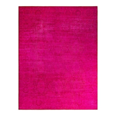 Vibrance, One-of-a-Kind Handmade Area Rug - Pink, 8' 1" x 10' 7" - 8' 1" x 10' 7"