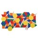 preview thumbnail 6 of 4, edxeducation Pattern Blocks - Plastic - Set of 250 - Assorted