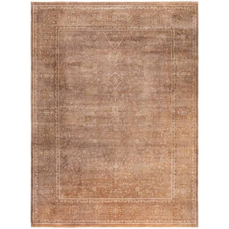 Overdyed One-of-a-Kind Hand-Knotted Area Rug - Beige - 9' 2" x 12' 2"