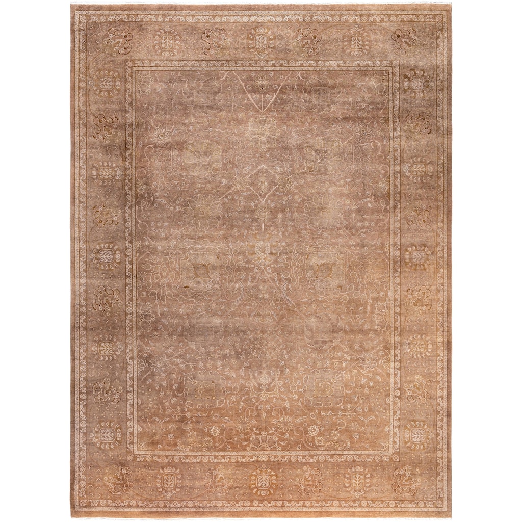 Overdyed One-of-a-Kind Hand-Knotted Area Rug - Beige - 9' 2" x 12' 2"