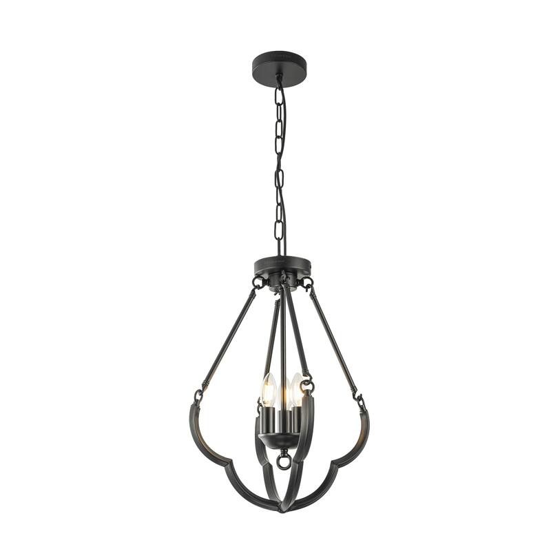 Kenza 3-Light Farmhouse Chandelier Ceiling Light - 14 In. Wide
