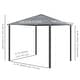 preview thumbnail 3 of 7, Outsunny Aluminum Hardtop Gazebo
