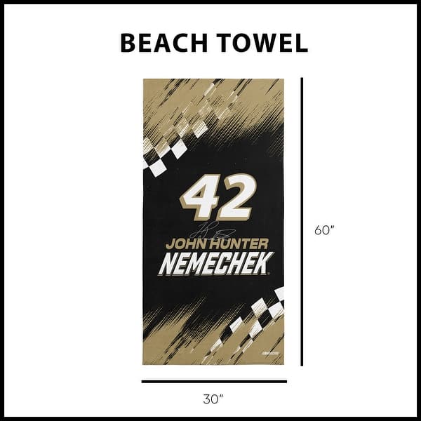 dimension image slide 11 of 19, NASCAR Simple Speed Beach Towel