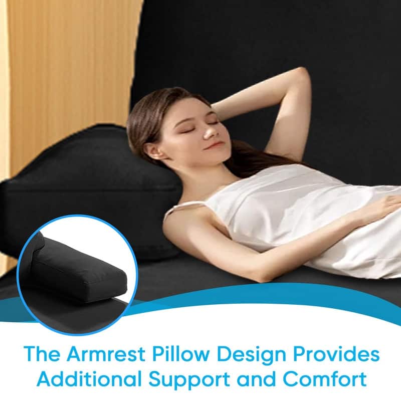 Mixoy W110"Velvet U-Shaped Sectional Sofa Couches,Upholstered 4-Seater Sofa with Double Chaises and Sleepable Armrest