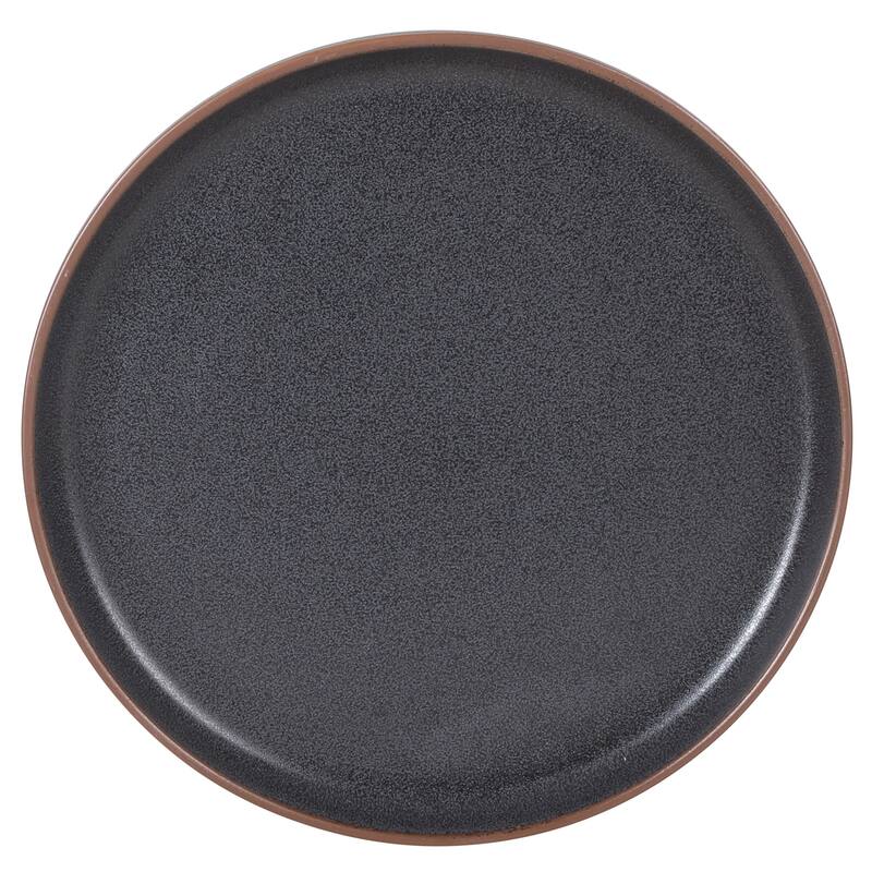 Gibson Elite Abbey Circle 12 Piece (Service for 4) Reactive Matte Glaze Dishes Stoneware Ceramic Dinnerware Set