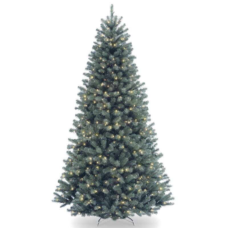 National Tree Company 7 ft. North Valley Blue Spruce Tree with Clear Lights - 7 Foot