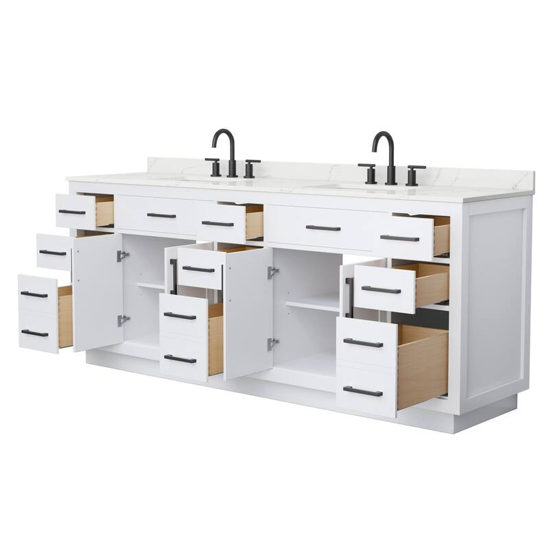 Wyndham Collection WCG262684D-QTZ-US3MXX Beckett TK 84" Free Standing