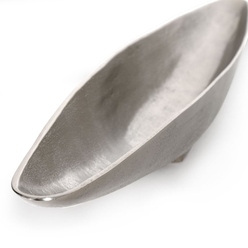 27" Silver Aluminum Table Vase - 7.8