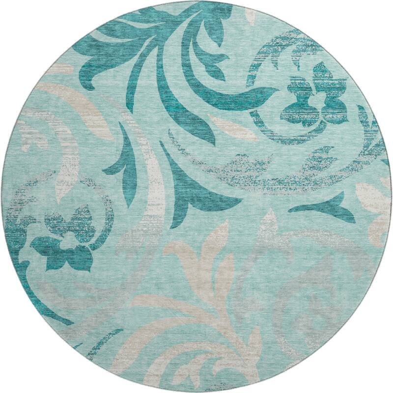 Premium Washable Super Soft Contempory Scroll Mayfield Rug