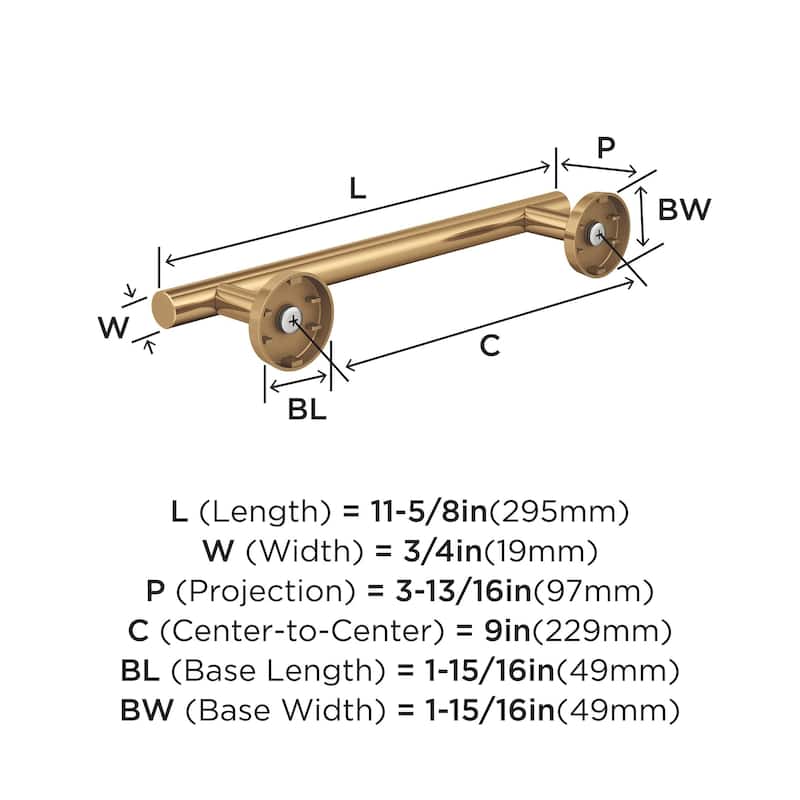 Amerock Arrondi Bathroom Towel Bar