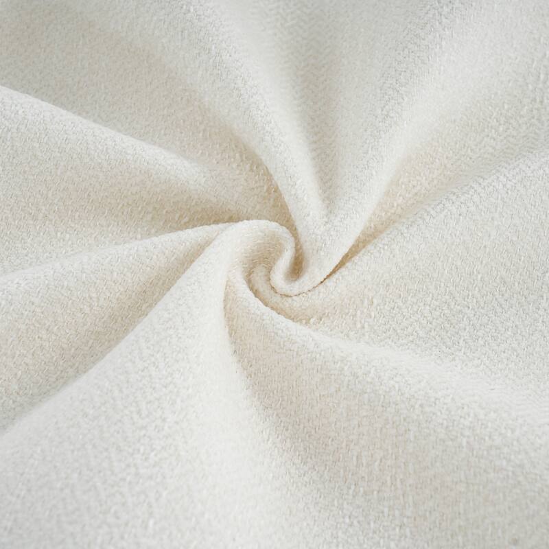 Christopher Knight Home - Lunaria 122" Modern Upholstered Curved Sofa with 2 Damask Pattern Pillows