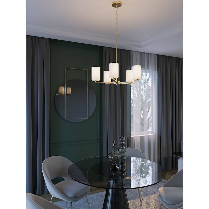 AFX LEOP24MB Leo 5 Light 24" Wide Chandelier