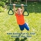 preview thumbnail 17 of 17, Hapfan 400lbs 3-in-1 Heavy Duty Metal Monkey Bar Set, Outdoor Playset with Gymnastics Bars & Trapeze Swing for Backyard Outdoor