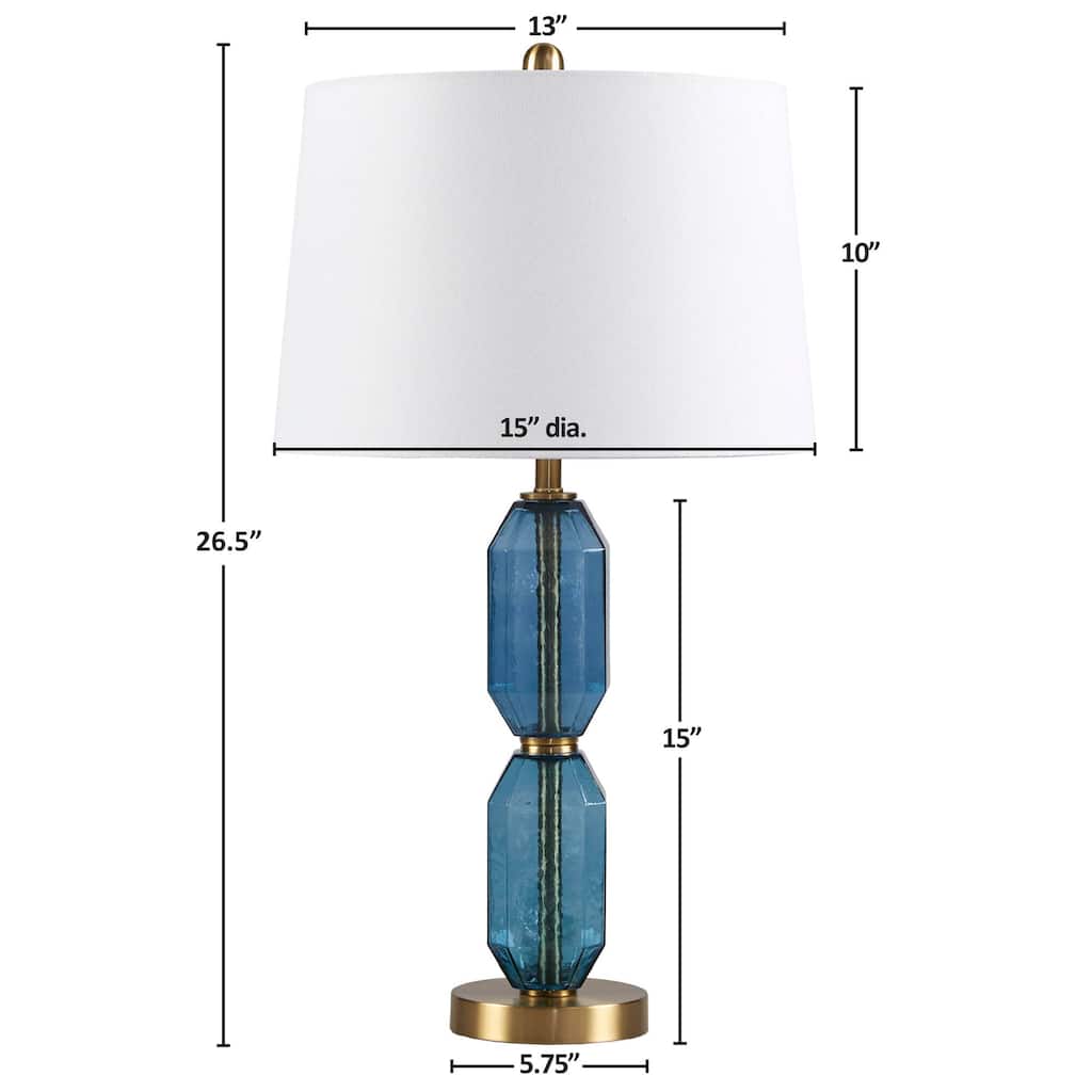510 Design Zirconia Faceted Glass Table Lamp - N/A