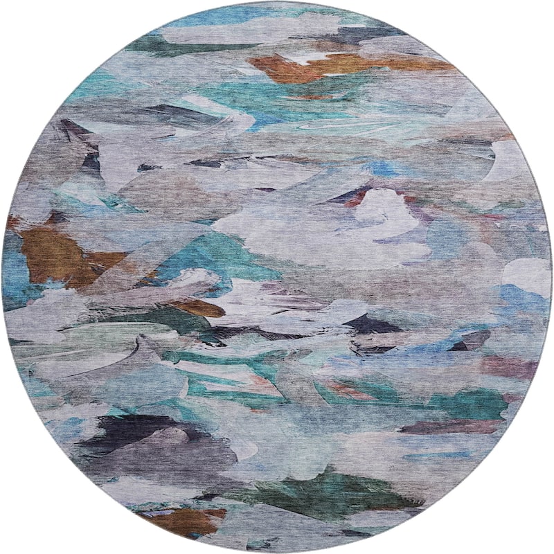 Premium Washable Super Soft Brushstrokes Abstract Mayfield Rug
