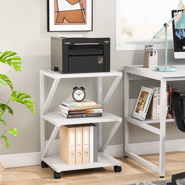 3 Tier Printer Stand Industrial Printer Cart with Storage On Sale Bed Bath Beyond 35283823