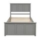 preview thumbnail 4 of 16, Platform Storage Bed, 2 Drawers with Wheels, Twin Size Frame, Gray