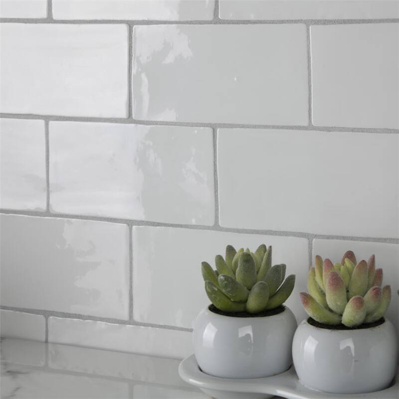 Merola Tile Chester Bianco 3" x 6" Ceramic Wall Tile