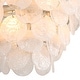 preview thumbnail 3 of 2, Yep by Golden Lighting Cascada 8-light Pendant in Aegean Silver and Cirrus Cloud Glass - Gold