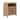 Cedric Solid Acacia Wood 1-Drawer File Cabinet with Open Shelf