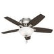 preview thumbnail 2 of 20, Hunter 42" Newsome Low Profile Ceiling Fan with LED Bowl Light Kit, Pull Chain - Transitional, Casual