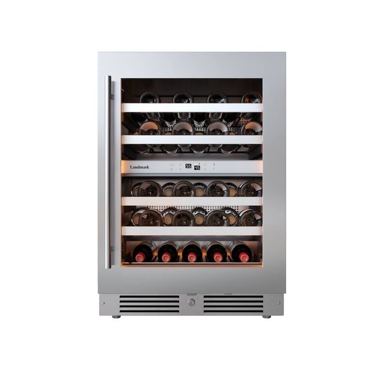 Landmark L3124UI2WGRH 24" Wide 37 Bottle Capacity Panel Ready Wine and