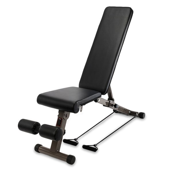 Sliding clearance weight bench