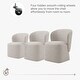 preview thumbnail 27 of 51, Spruce & Spring Kyle Morden Fabric Dining Room Chair with Casters Wrap-round Back