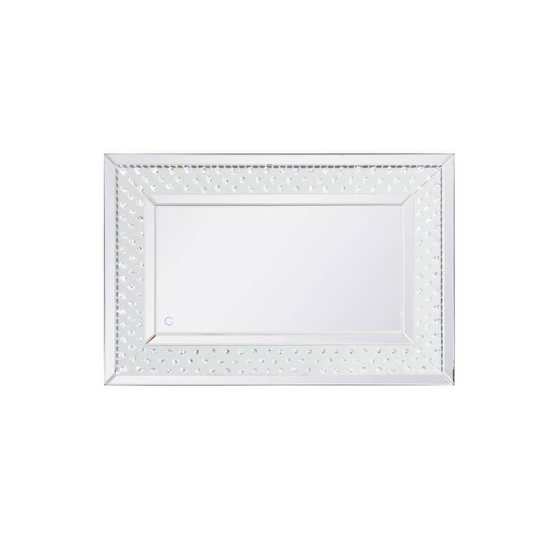 River LED Crystal Mirror - Clear