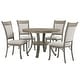 preview thumbnail 5 of 16, Linon Franklin 5-piece Industrial Dining Set Grey