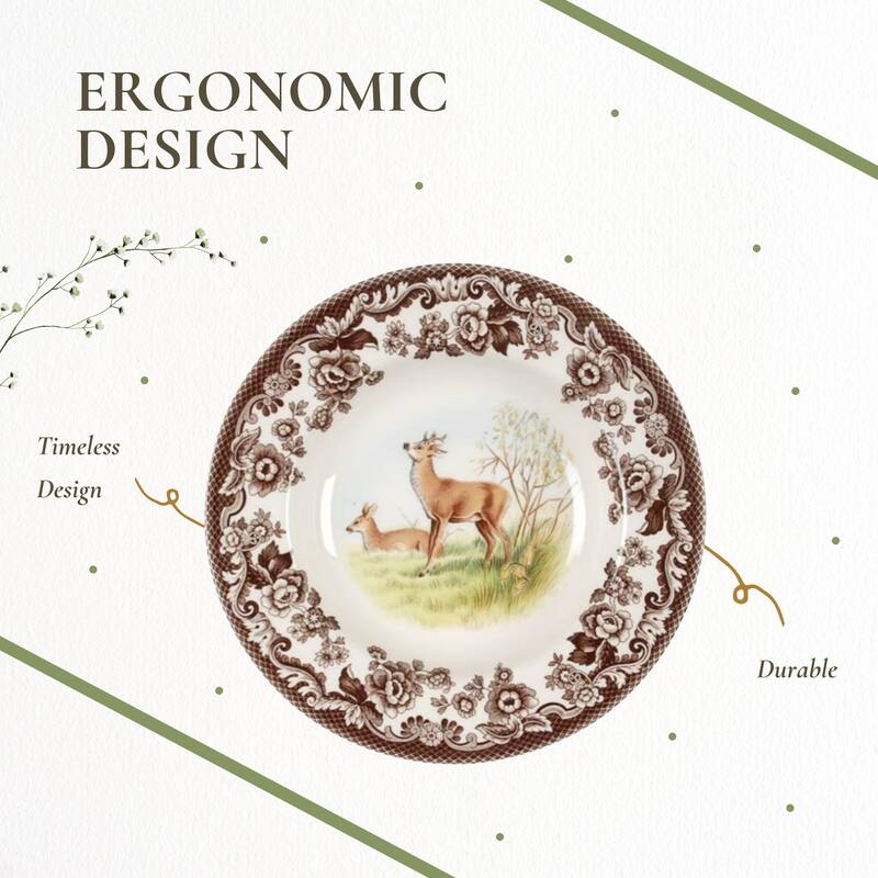 Spode Woodland Soup Plate