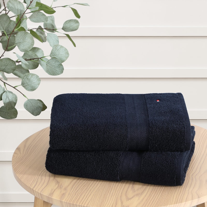 Tommy Hilfiger Modern American Cotton 2 Piece Bath Towel Set - 2 Piece