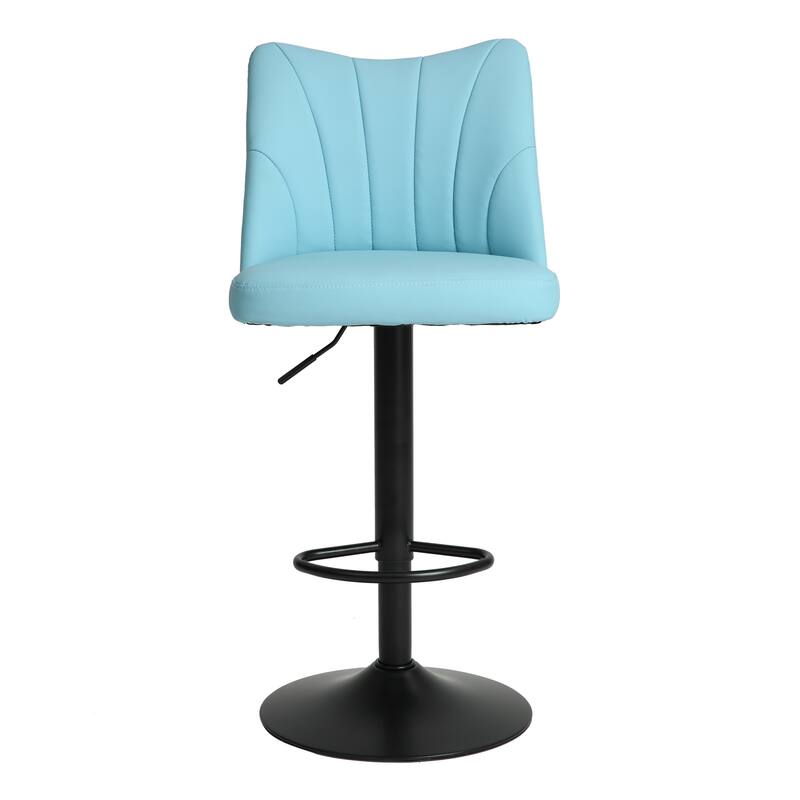 Swivel Bar Stools Set of 2, Counter Height Bar Stools with Back, Armless Upholstered Kitchen Stool Island with Footstool