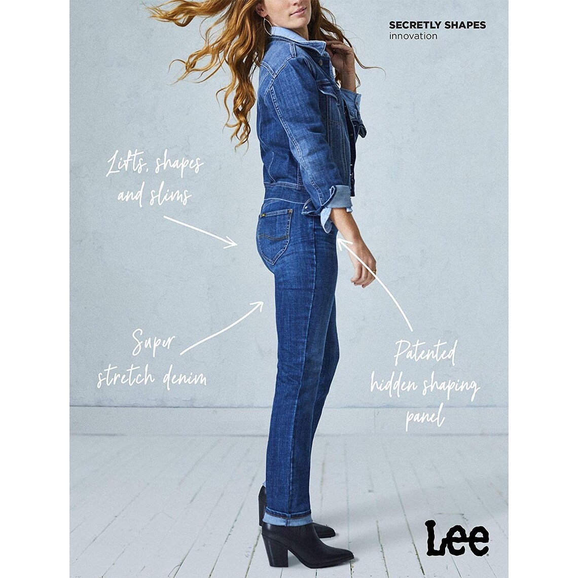 lee secretly shapes straight leg jeans
