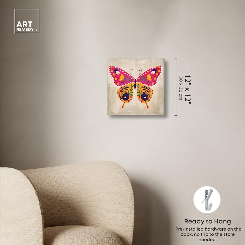 Butterfly Wings II Canvas by Art Remedy, Gallery Wrapped