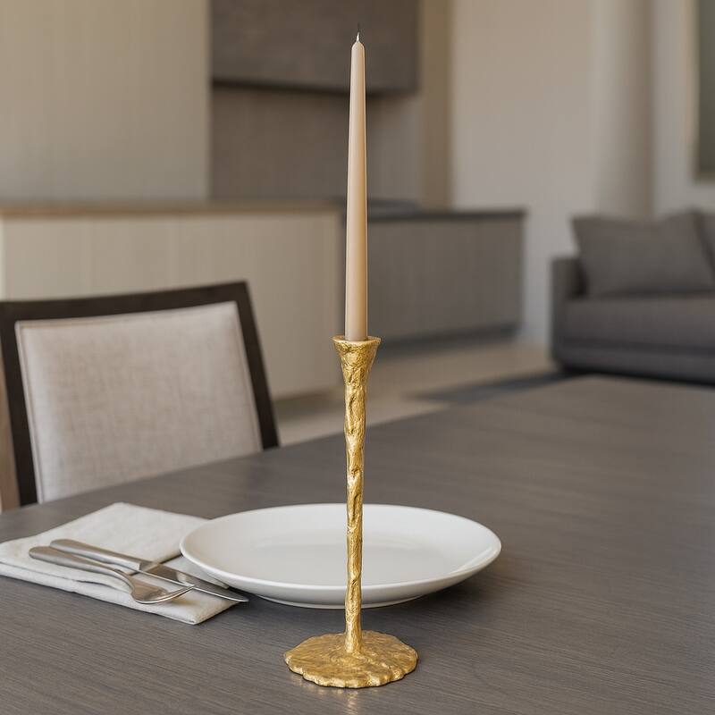 Metal Forged Taper Candle Holder with Base