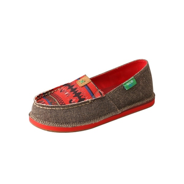 Twisted X Casual Shoes Kids Loafer ECO TWX Print Dust Red. Opens flyout.