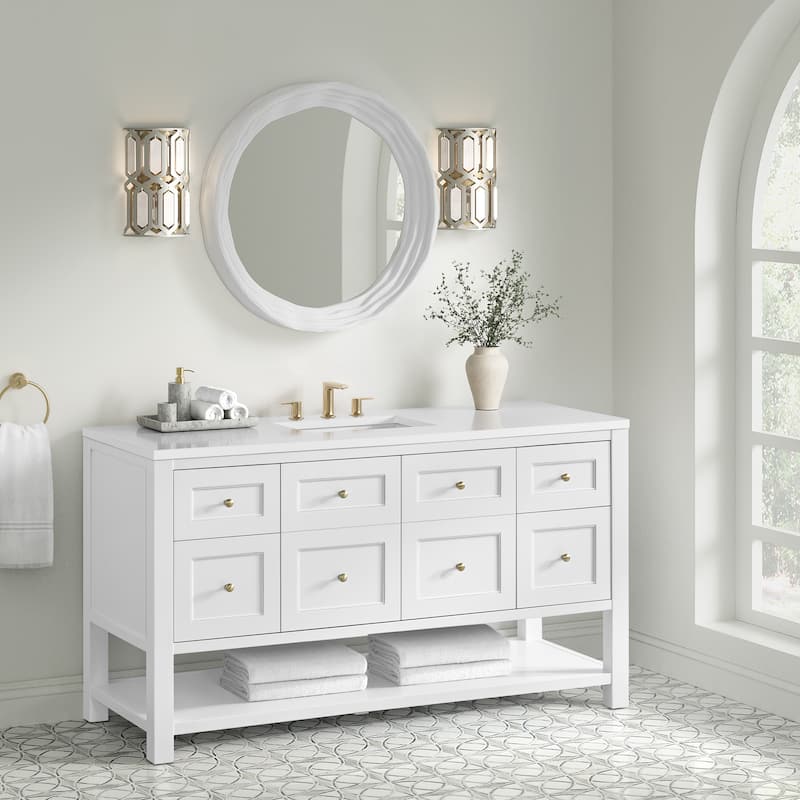 Terra 30" Mirror, Limestone - 30