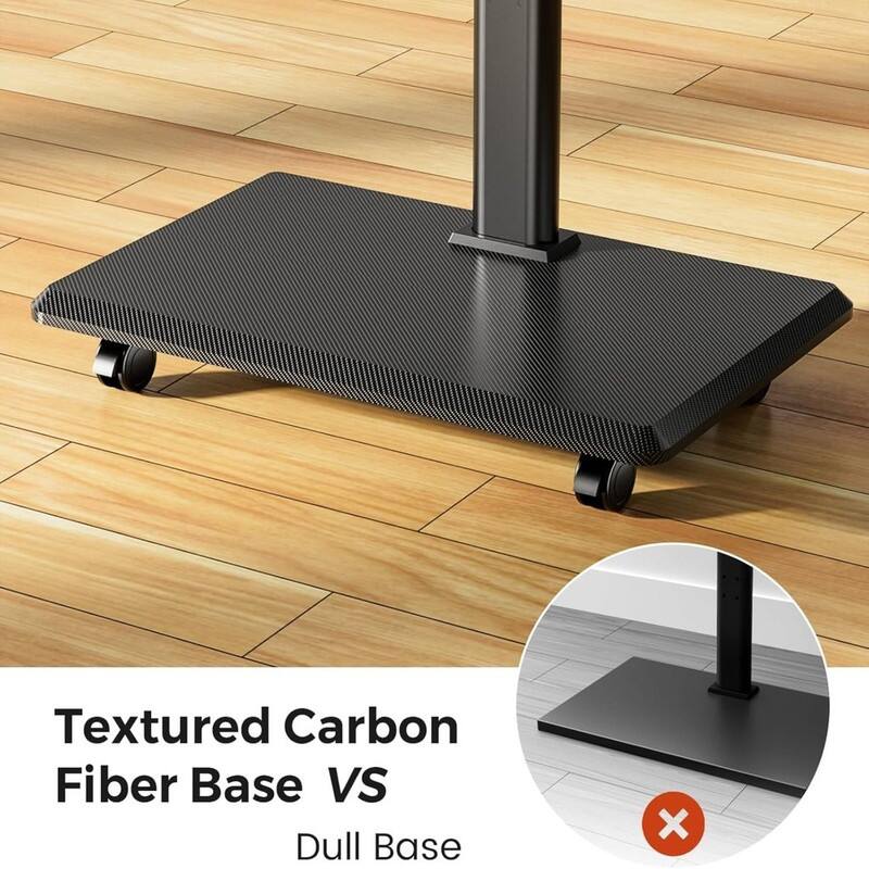 Mobile TV Cart Rolling TV Stand