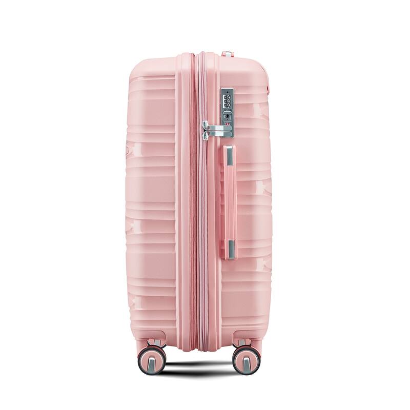 14/20/24/28 4-Piece Modern Luggage Sets, Expandable Lightweight Luggage with Swivel Wheels and TSA Lock, for Boarding Travel