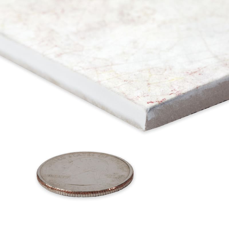 Merola Tile Atelier Oyster White 4-1/2" x 9-1/8" Porcelain Floor and Wall Tile