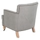 preview thumbnail 7 of 8, SAFAVIEH Manchester Light Grey Tufted Club Chair - 28" x 34.4" x 32.7"