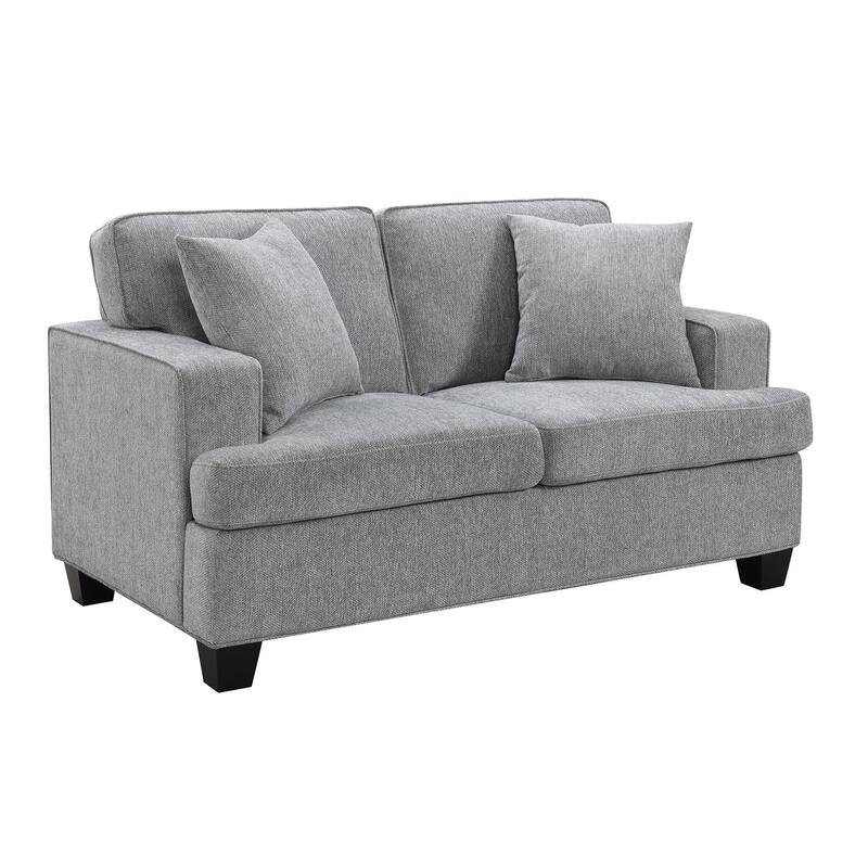 Baldwin 61" Loveseat with 2 Pillow, Dalton Graphite