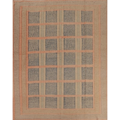 Hand Woven Oriental 100% Jute Carpet Southwestern Modern Beige & Ivories Kilim Area Rug - 10' 0'' X 8' 11''