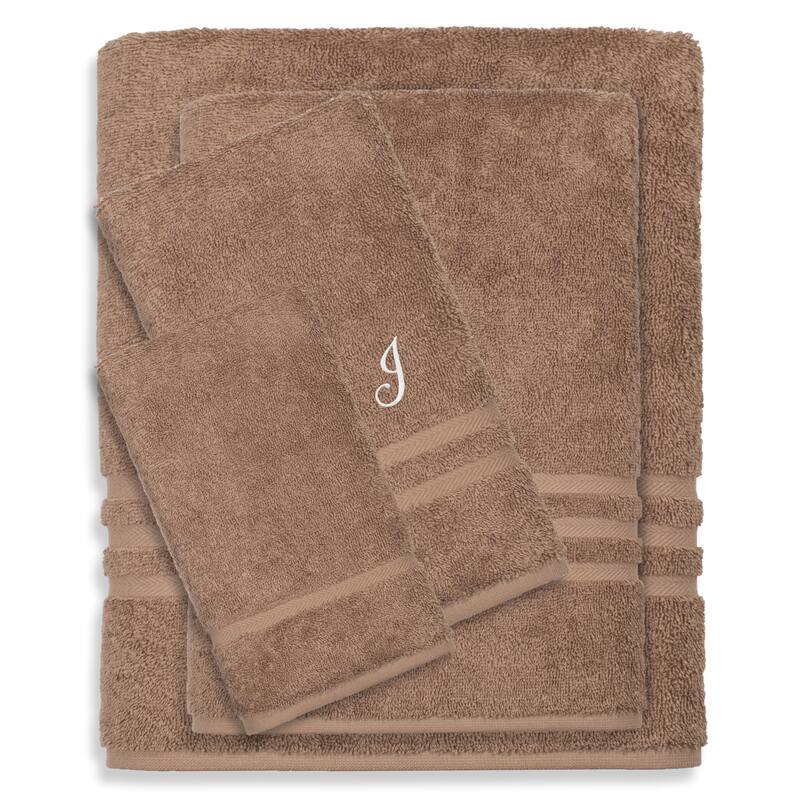 Authentic Hotel and Spa 100% Turkish Cotton 4PC Denzi Towel Set. - J